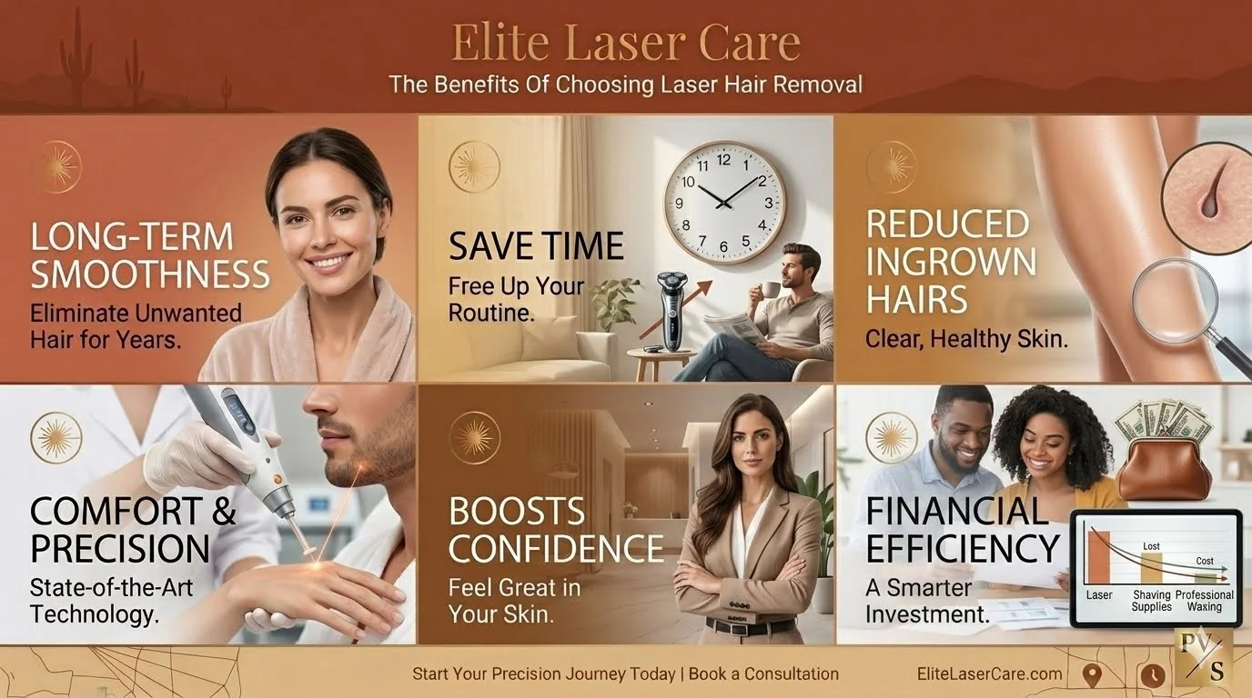 Healthy, smooth skin illustrating the benefits of professional laser hair removal for Paradise Valley residents.