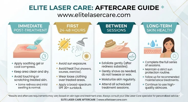 Man receiving guidance on men’s chest laser hair removal aftercare instructions following treatment at Elite Laser Care in Scottsdale, Arizona.